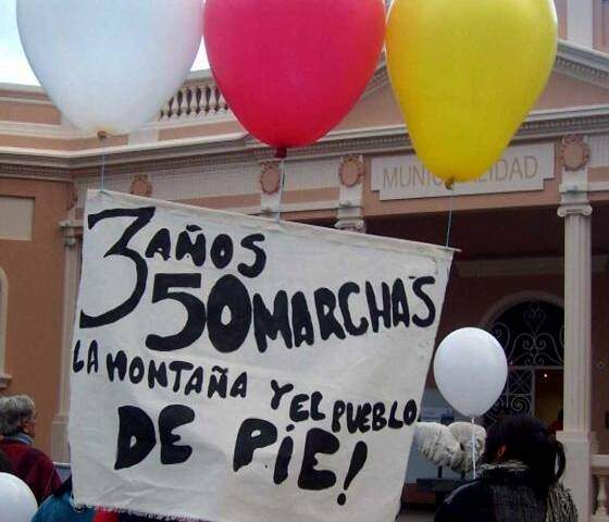 Esquel: 50 marchas del No a la MIna y Tercer Aniversario del Plebiscito