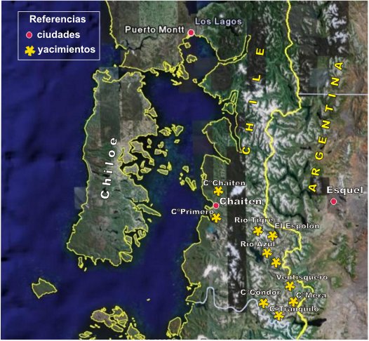 Al menos 9 blancos mineros en la X Región, en la Patagonia chilena