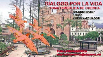 Se movilizan para una toma simbólica de la ciudad de Cuenca