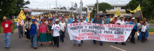 Indígenas y campesinos de Varaguas marcharon contra minas y represas