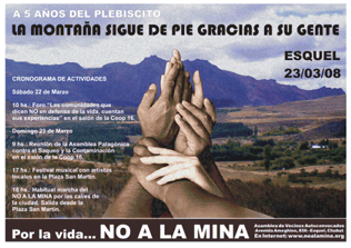 La consulta popular que frenó el proyecto minero: Festejos en Esquel el próximo fin de semana por 5º aniversario