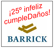 Infeliz CumpleDaños 25 de Barrick Gold Corporation