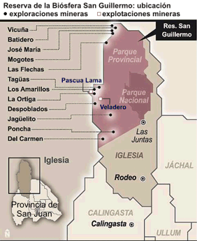 San Juan licita nuevos emprendimientos mineros en un Parque Nacional