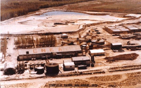 Planta de CNEA en Malargüe en tiempos de plena actividad uranífera