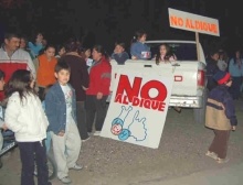 Vecinos de Sarmiento se oponen a la construcción del dique Los Monos