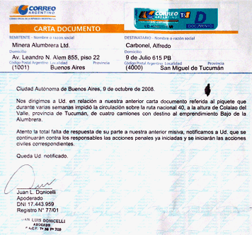 Modelo Carta Documento Correo Argentino Para Imprimir Word 