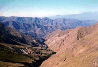 Vista general del área del proyecto minero Agua Rica