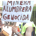 Hubo marcha y escrache contra Minera La Alumbrera