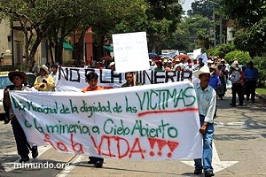 Centenares de guatemaltecos repudiaron a Goldcorp
