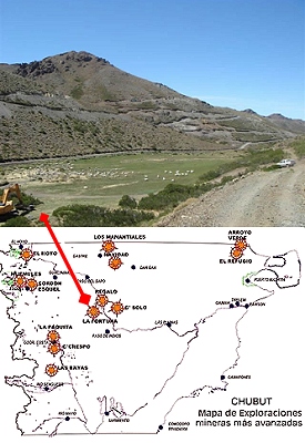 Aguas contaminadas por minera desembocarían en río Chubut