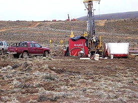 Perferondo en el yacimiento de oro Calcatreu