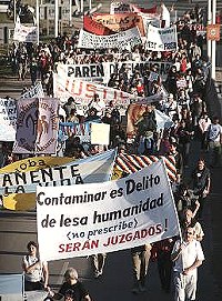 Marcha en San Lorenzo 