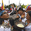 Indígenas pendientes para que Correa firme los acuerdos