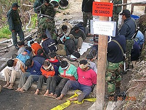 Campesinos de Huancabamba detenidos