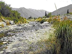 El río Huasco y su escaso caudal por la actividad en Pascua Lama