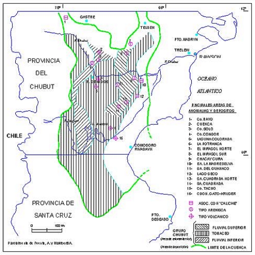 La gran cuenca uranífera de Chubut y Santa Cruz