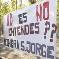 Varias horas de protesta por el proyecto San Jorge