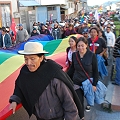 La Nación Kañari recibe con gran acogida a la Marcha Plurinacional