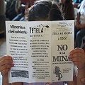 Protestan contra explotación minera en Tetela