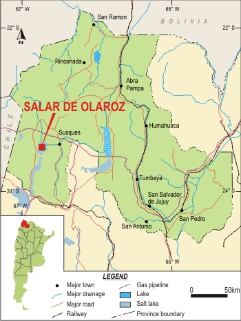 Se construye la primera mina de litio en Argentina