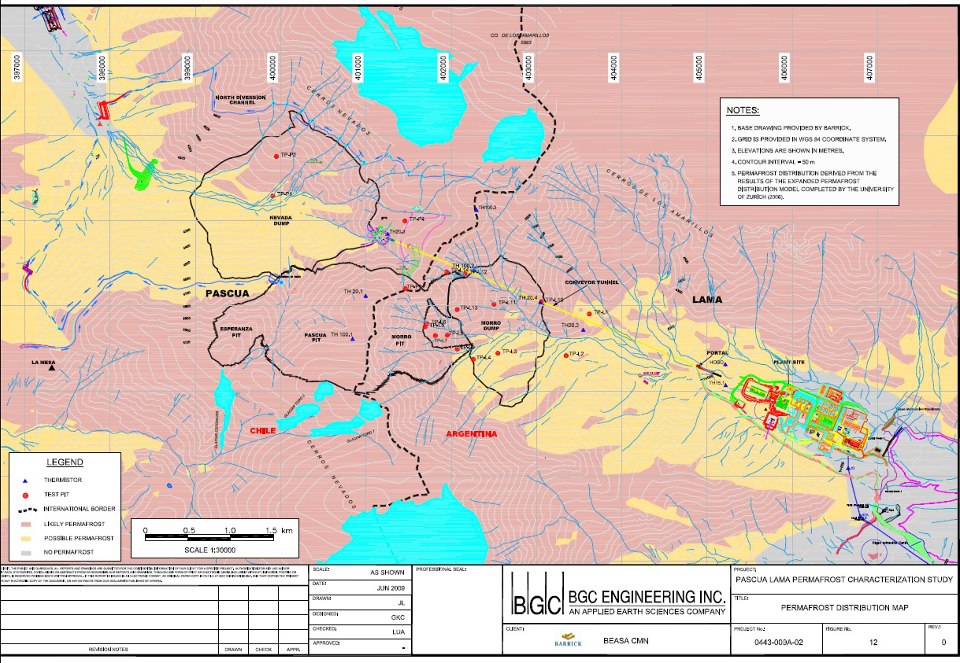 SJ PLama mapa glaciar permafrost