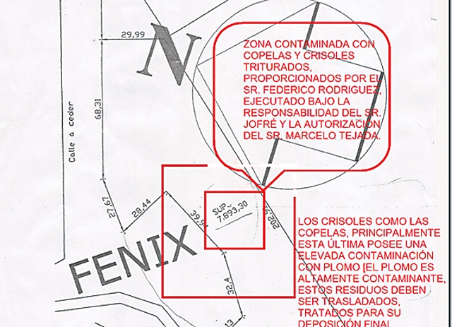 Subcontratista de Minera Santa Cruz entierra desechos contaminantes a la vera del Río Fenix