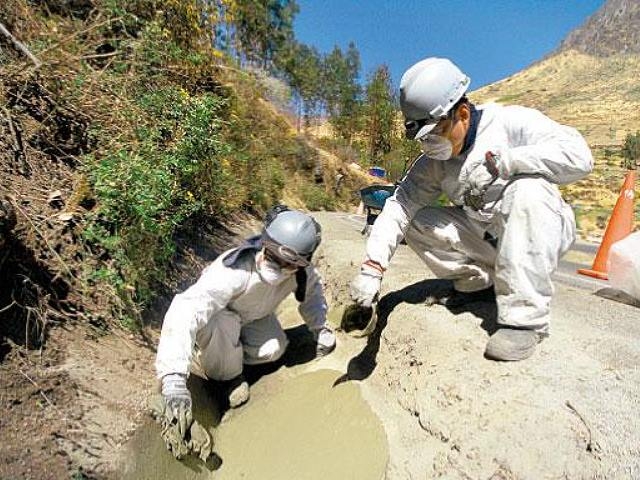 Detectan contaminación minera en una cuenca de Cajamarca