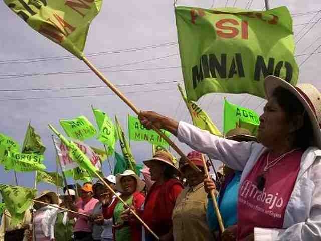 Pobladores inician huelga de hambre contra proyecto minero Tía María en Arequipa