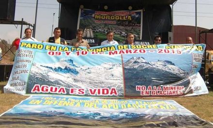 Pobladores de Sucre realizan segundo día de paro contra minera