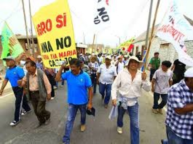 Represión y muertes en conflictos mineros peruanos