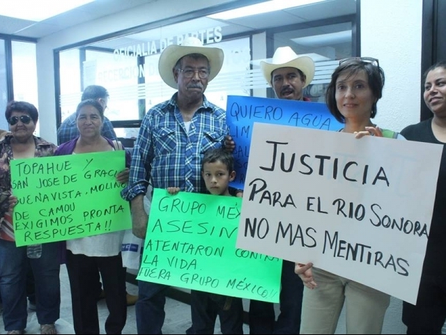 Pobladores del Río Sonora siguen exigiendo justicia por el derrame minero
