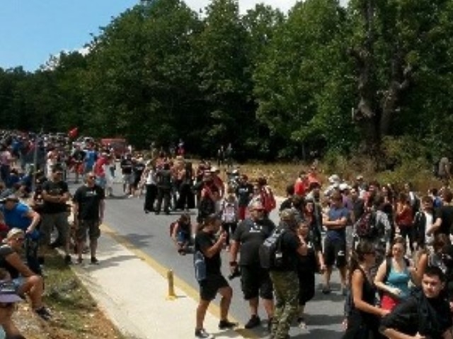 Nueva represión policial contra marcha anti-minera en Calcídica