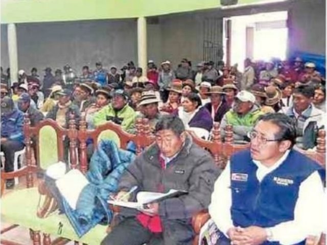 Pobladores de Orurillo rechazan operaciones mineras