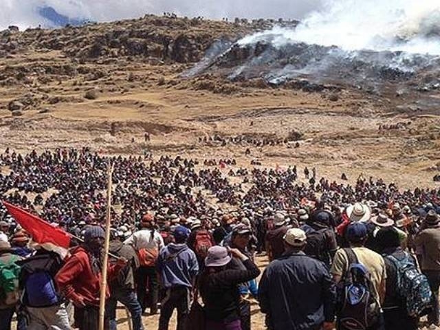 Muertes y violaciones en protestas contra el mayor proyecto minero de Perú