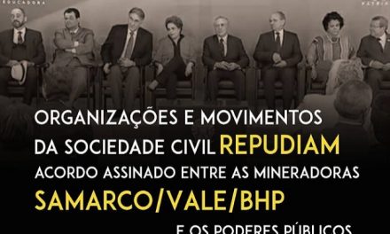 ONG´s y movimientos sociales de Brasil repudian acuerdo entre empresa minera y gobierno