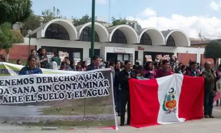 Huancayo: pobladores protestan contra minera Volcan