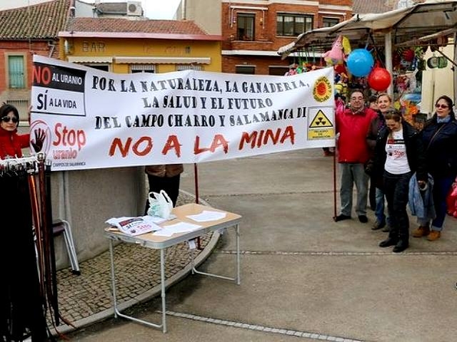 Dicen en el Almendro “no a la mina” de uranio de Retortillo y Villavieja