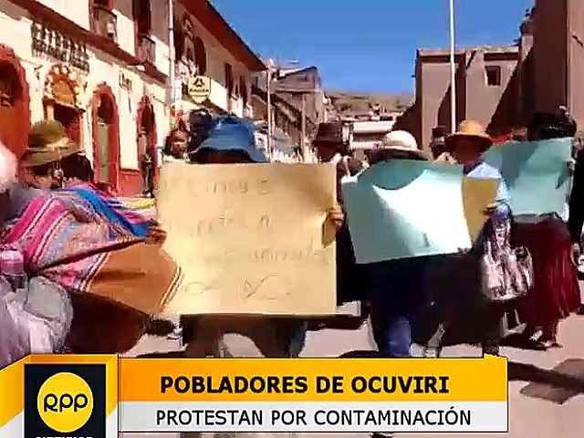 Pobladores de Ocuviri se movilizaron contra minera Aruntani por contaminación