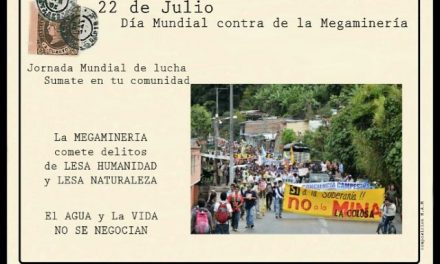 Sexta Jornada Internacional de Resistencia: 22/Julio/16 Día Mundial contra la Minería