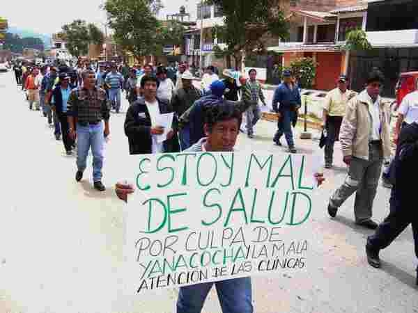 Las comunidades indígenas en Perú protestan contra la minería