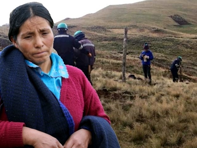 Minera Yanacocha irrumpe en el terreno de Máxima Acuña y destruye sus cultivos