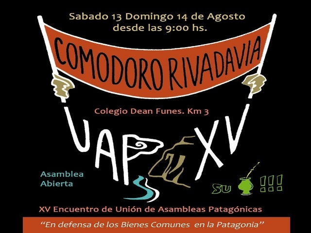 Asambleas de toda la Patagonia se reunirán en Comodoro Rivadavia