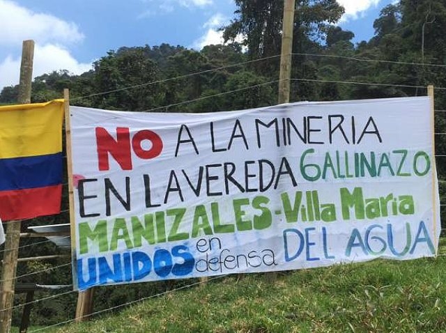 Marcharon en Manizales y Villamaría en defensa del agua ante proyecto minero