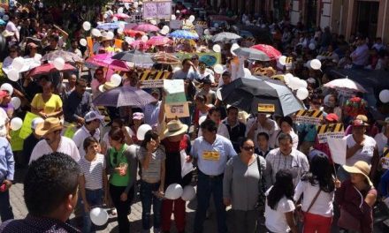 Marchan 2.000 personas contra fábrica de cianuro en San Luis de La Paz