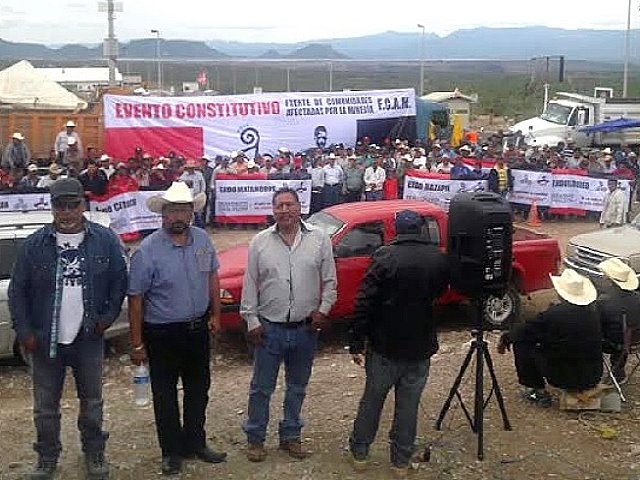 Crean Frente de Comunidades Afectadas por la Minería en Zacatecas