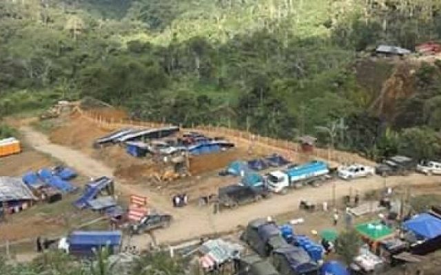Comuneros de la nacionalidad shuar tomaron campamento minero de Ecuacorriente