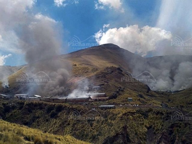 Los pobladores exigen el retiro definido de la minera Solex del Perú de de Orurillo