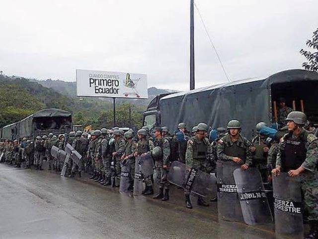 Panantza y San Carlos foco de intervención militar para proteger a minera