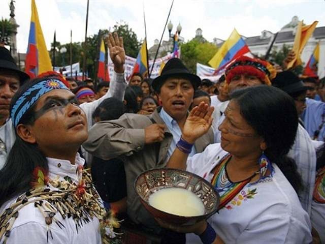 Hay cinco frentes de tensión por la minería entre indígenas y el gobierno ecuatoriano