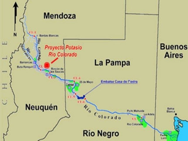 Los camibos al proyecto minero Potasio Río Colorado aumentan el riesgo de contaminación del río